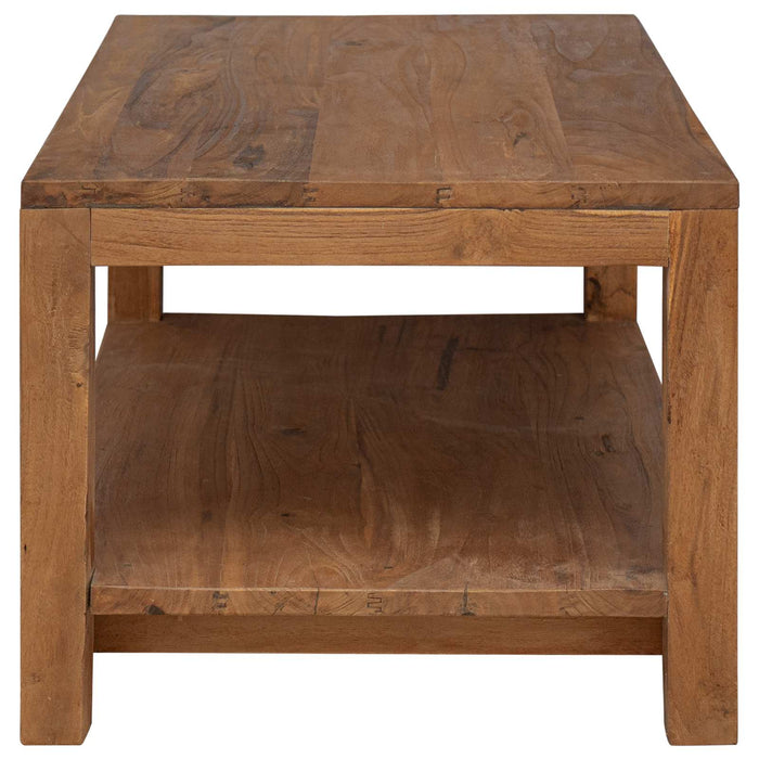 Masă de cafea natural 100 x 50 x 40 cm Lemn solid de tec WALTI