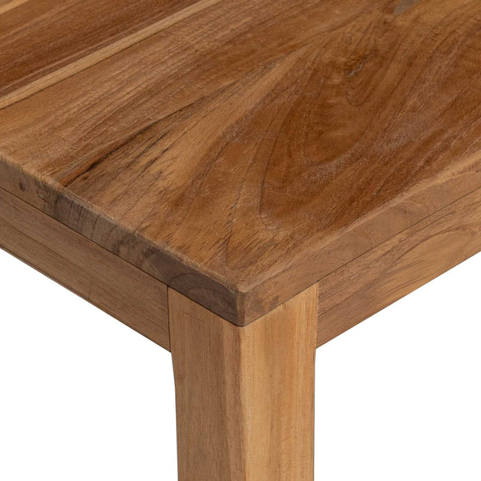 Masă de consolă natural 110 x 35 x 75 cm Lemn solid de tec WALTI