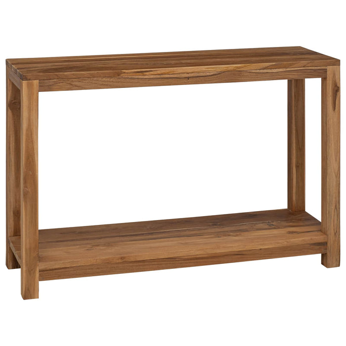 Masă de consolă natural 110 x 35 x 75 cm Lemn solid de tec WALTI