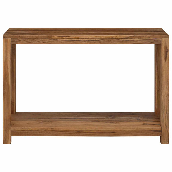 Masă de consolă natural 110 x 35 x 75 cm Lemn solid de tec WALTI