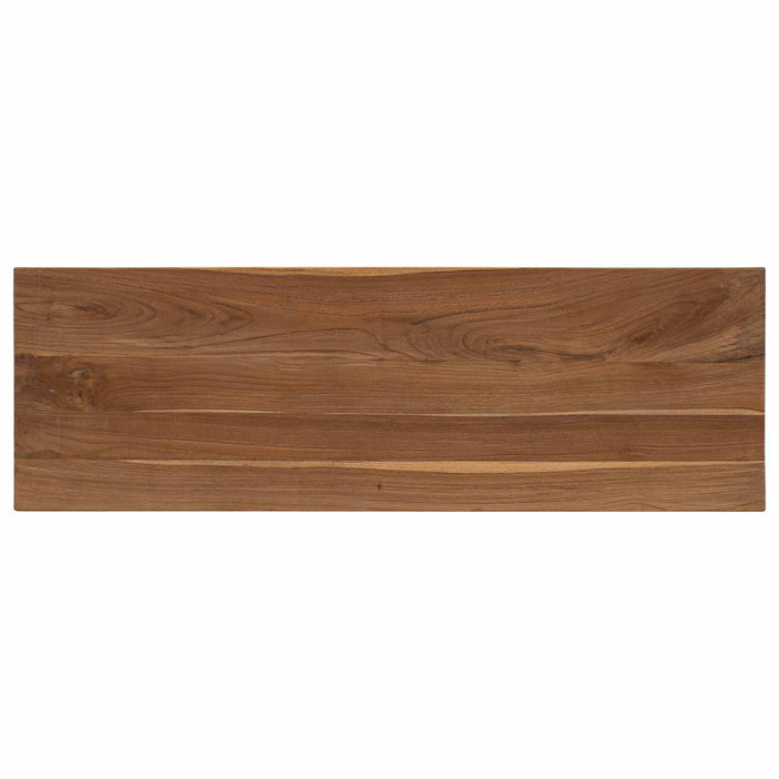 Masă de consolă natural 110 x 35 x 75 cm Lemn solid de tec WALTI