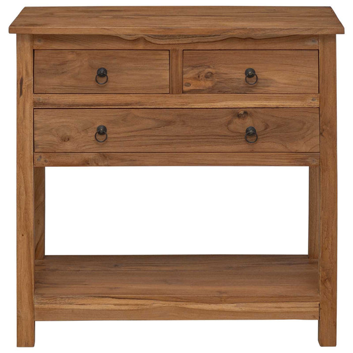 Bufet natural 79 x 35 x 80 cm Lemn solid de tec WALTI