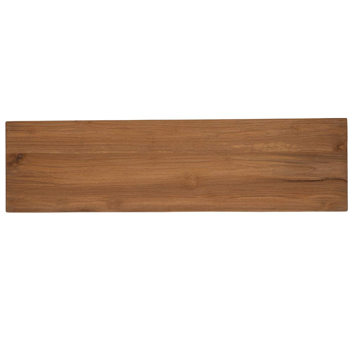 Comodă TV 110 x 30 x 40 cm natural Lemn solid de tec WALTI