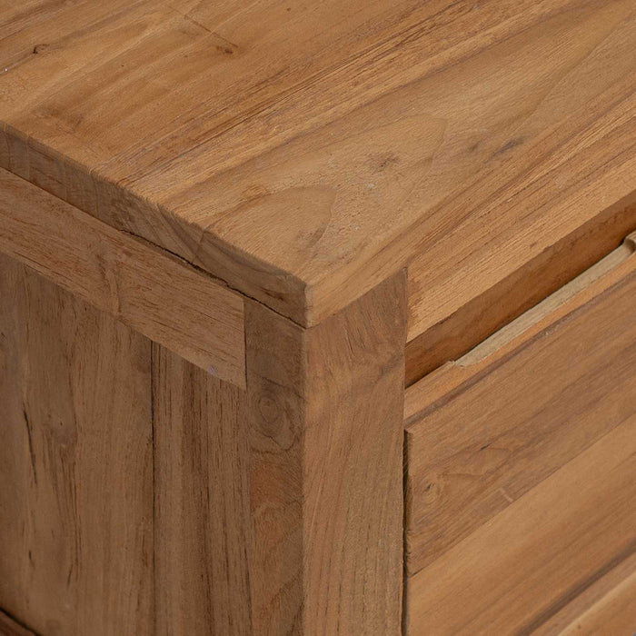 Cabinet TV 110 x 30 x 35 cm natural Lemn solid de tec WALTI
