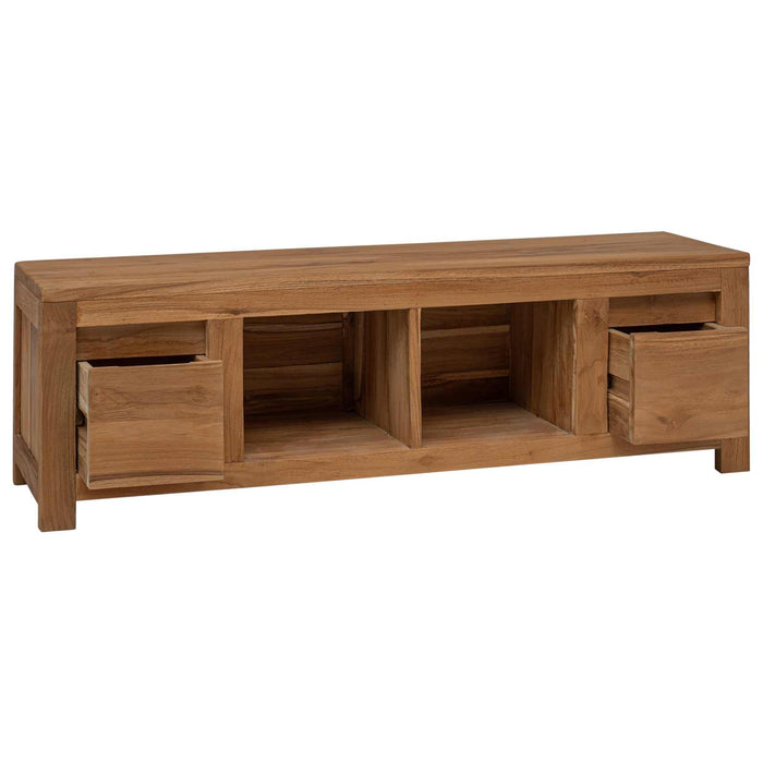 Cabinet TV 110 x 30 x 35 cm natural Lemn solid de tec WALTI