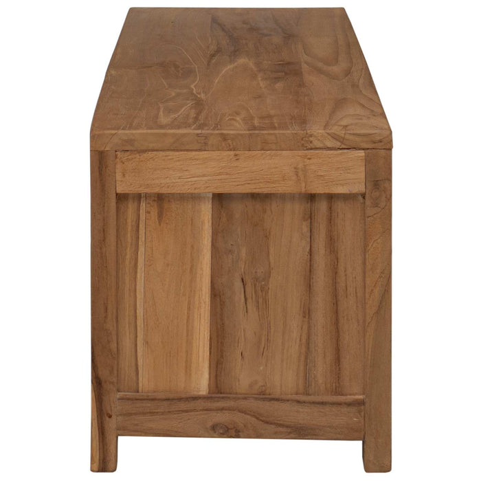 Cabinet TV 110 x 30 x 35 cm natural Lemn solid de tec WALTI
