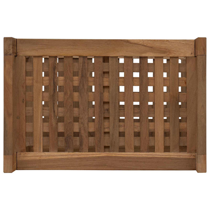 Raft pentru baie natural 45 x 30 x 45 cm Lemn solid de tec WALTI