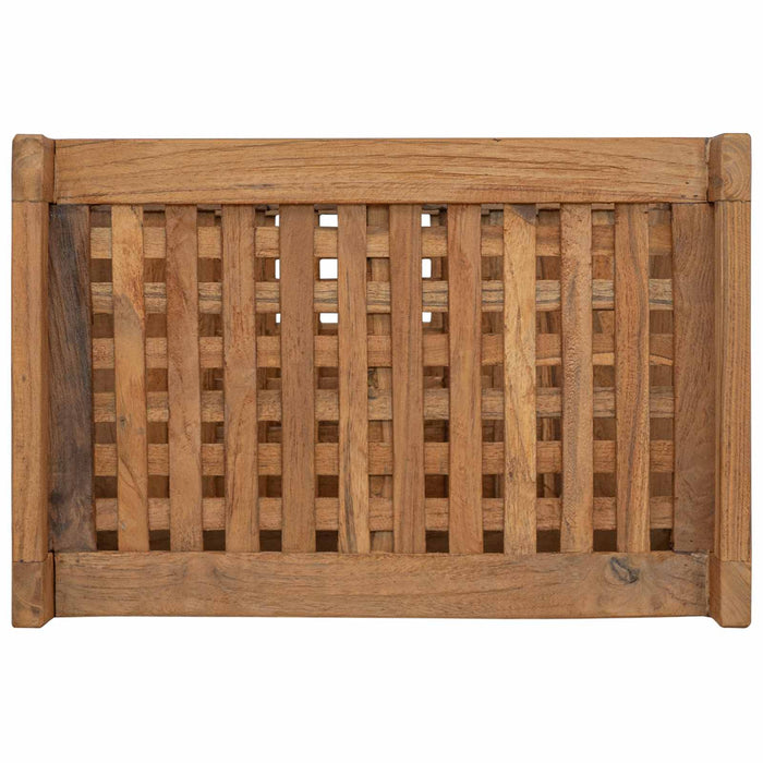 Raft pentru baie natural 45 x 30 x 71 cm Lemn solid de tec WALTI