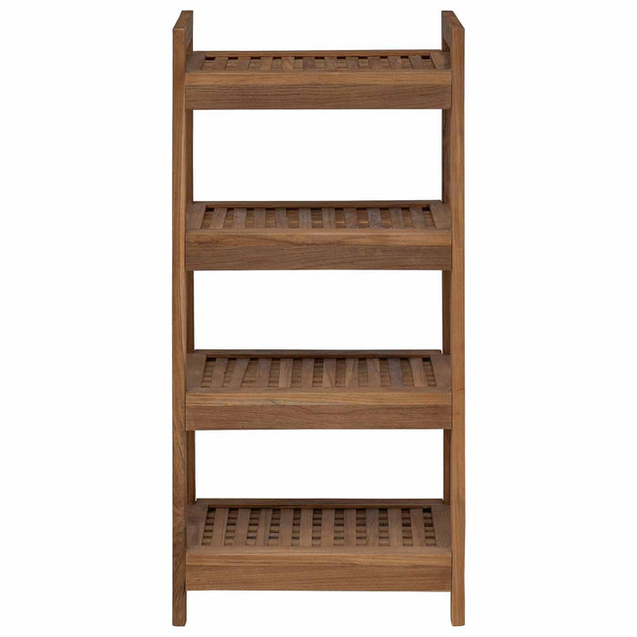 Raft pentru baie natural 45 x 30 x 97 cm Lemn solid de tec WALTI