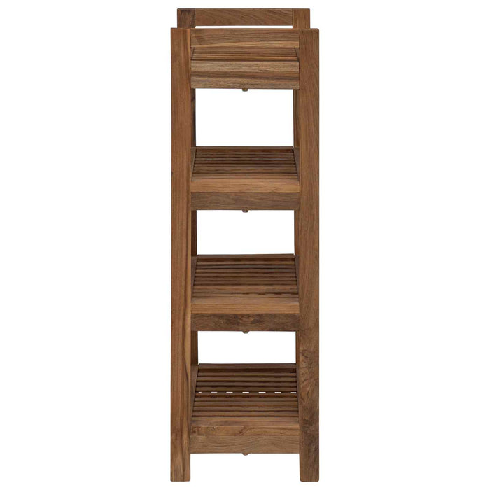 Raft pentru baie natural 45 x 30 x 97 cm Lemn solid de tec WALTI