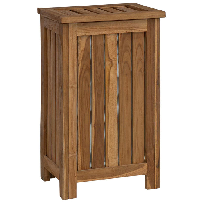 Coș pentru rufe natural 35 x 25 x 60 cm Lemn solid de tec WALTI