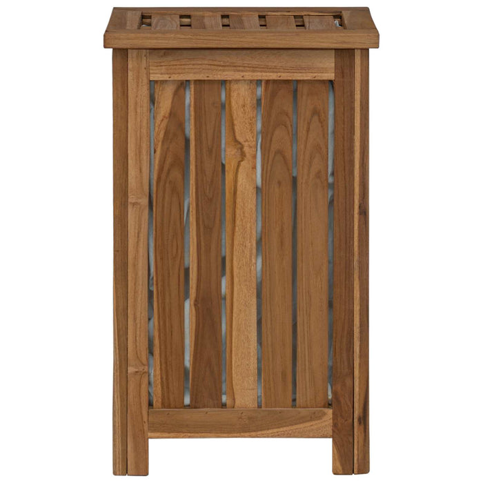 Coș pentru rufe natural 35 x 25 x 60 cm Lemn solid de tec WALTI