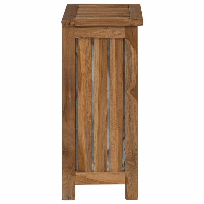 Coș pentru rufe natural 35 x 25 x 60 cm Lemn solid de tec WALTI