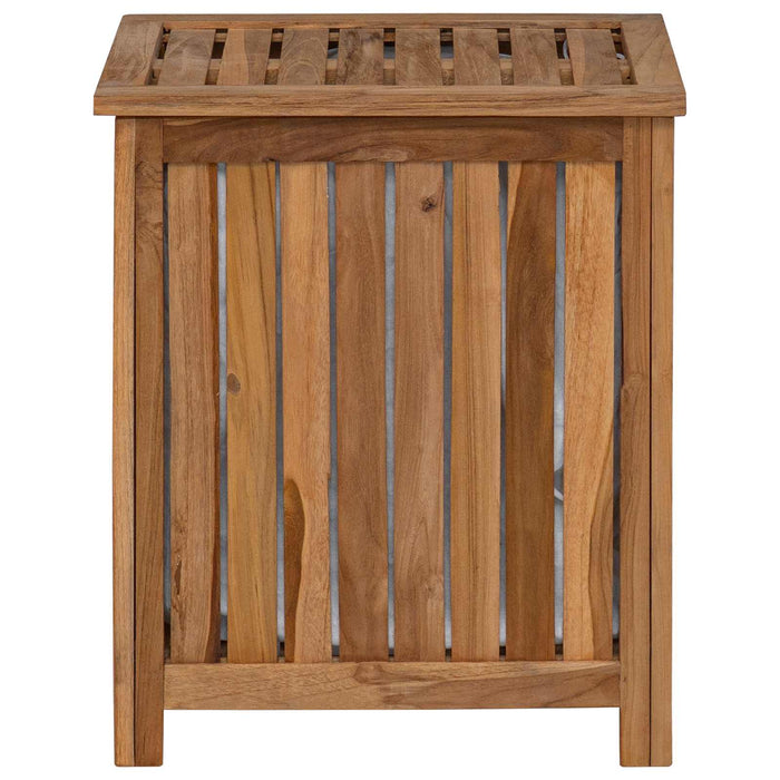 Coș pentru rufe natural 50 x 35 x 60 cm Lemn solid de tec WALTI
