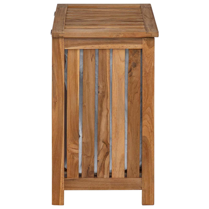 Coș pentru rufe natural 50 x 35 x 60 cm Lemn solid de tec WALTI