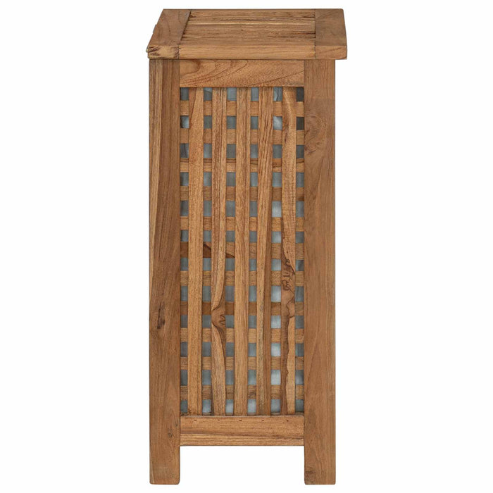 Coș pentru rufe natural 35 x 25 x 60 cm Lemn solid de tec WALTI