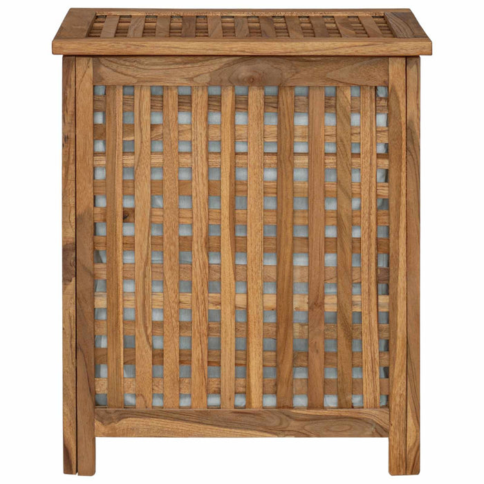 Coș pentru rufe natural 50 x 35 x 60 cm Lemn solid de tec WALTI