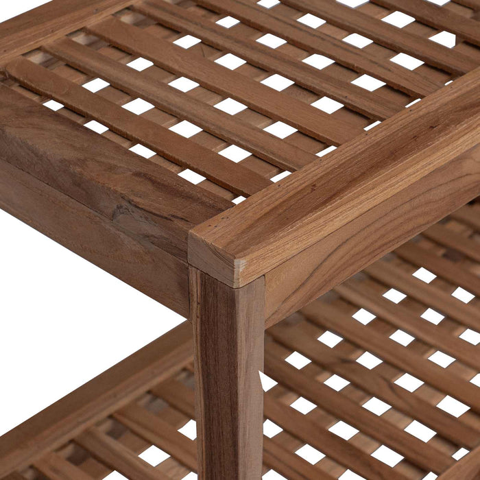 Măsuță de toaleta natural 60 x 30 x 45 cm Lemn solid de tec WALTI
