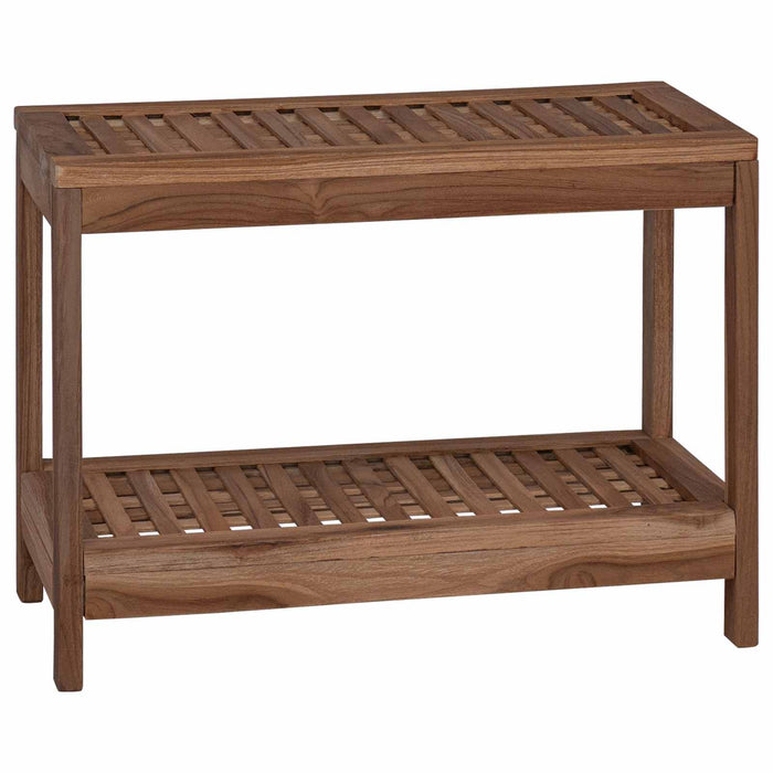 Măsuță de toaleta natural 60 x 30 x 45 cm Lemn solid de tec WALTI