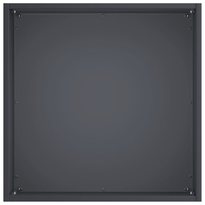 Vază pentru Grădină 2 buc. Antracit 20 x 20 x 20 cm WALTI