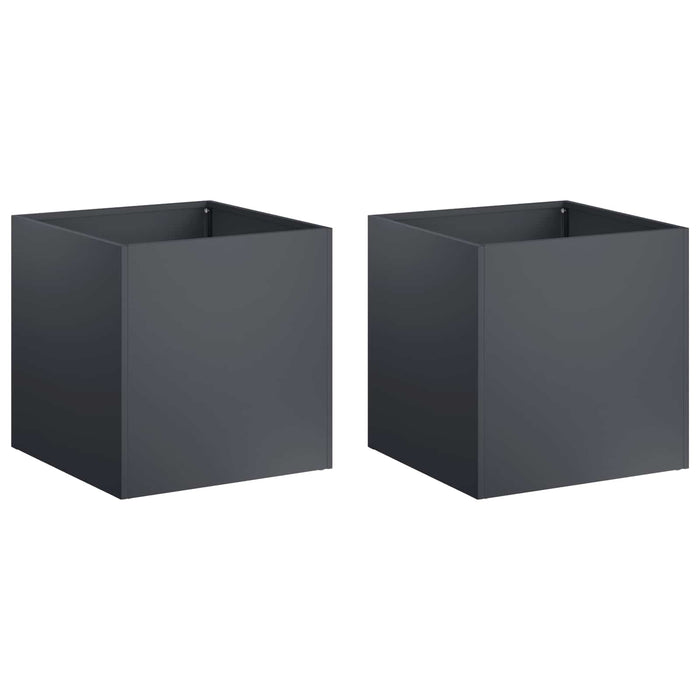 Vază pentru Grădină 2 buc. Antracit 35 x 35 x 35 cm WALTI