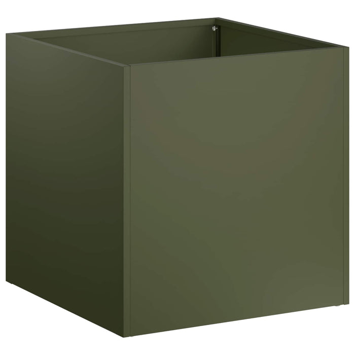 Vază pentru Grădină 2 buc. Verde măsliniu 45 x 45 x 45 cm WALTI