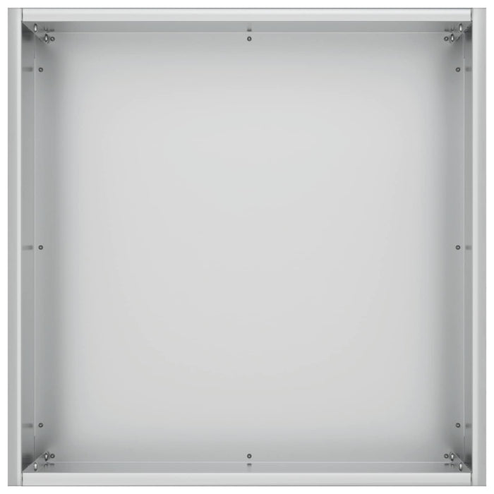 Vază pentru Grădină Argintiu 45 x 45 x 45 cm Oțel Galvanizat WALTI
