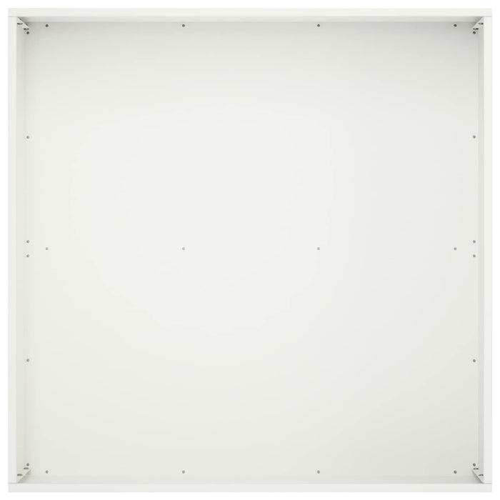 Vază pentru Grădină 2 buc. Alb 40 x 40 x 20 cm WALTI