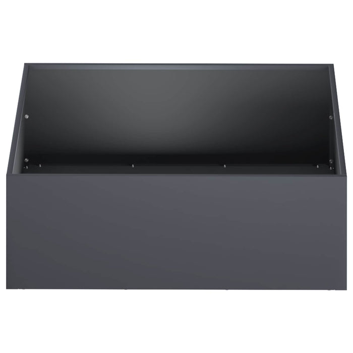 Vază pentru Grădină 2 buc. Antracit 40 x 40 x 20 cm WALTI