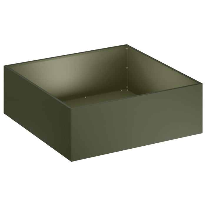 Vază pentru Grădină 2 buc. Verde măsliniu 40 x 40 x 20 cm WALTI