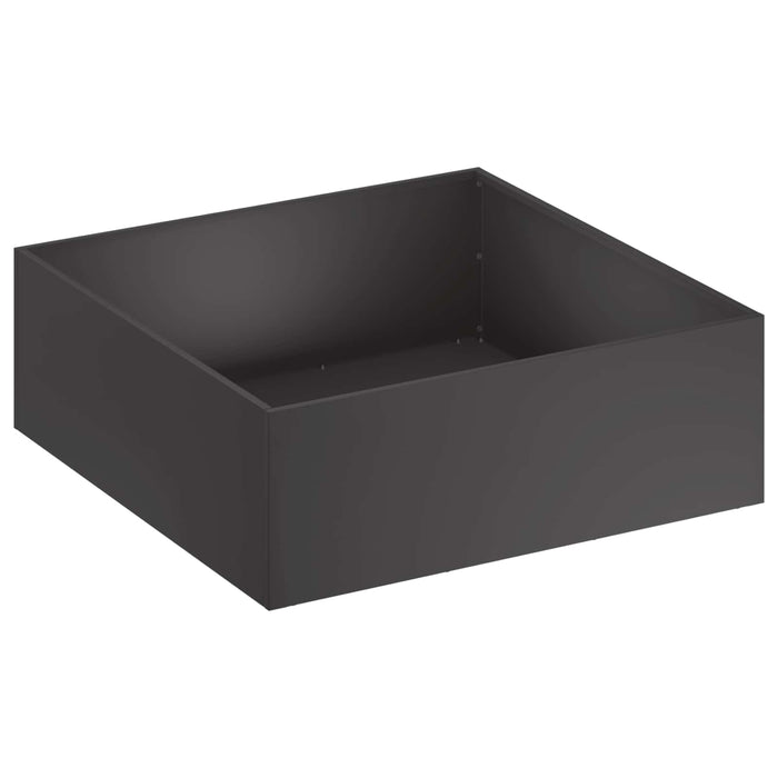 Vază pentru Grădină Negru 60 x 60 x 20 cm Oțel laminat la rece WALTI