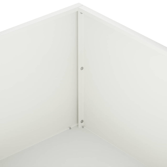 Vază pentru Grădină 2 buc. Alb 60 x 60 x 20 cm WALTI