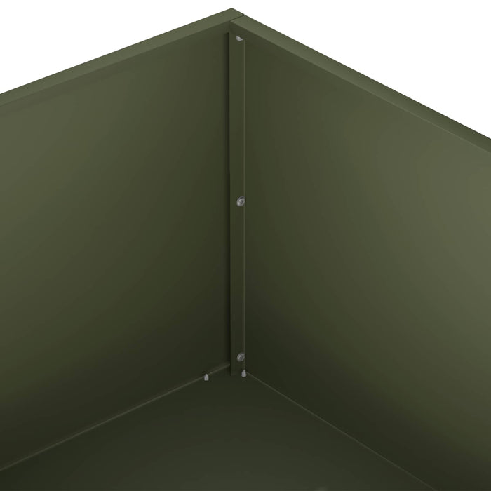 Vază pentru Grădină Verde măsliniu 60 x 60 x 20 cm WALTI