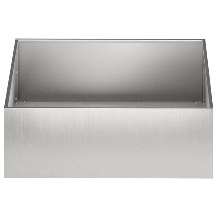 Vază pentru Grădină Argintiu 60 x 60 x 20 cm Oţel inoxidabil WALTI