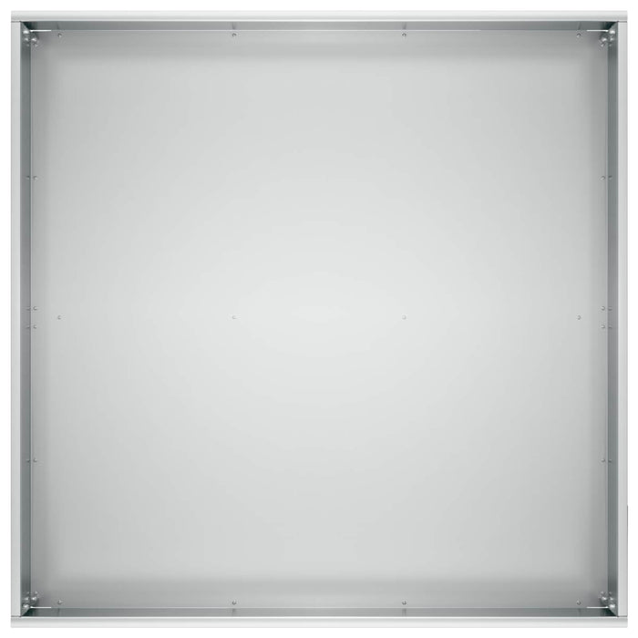 Vază pentru Grădină 2 buc. Argintiu 60 x 60 x 20 cm WALTI