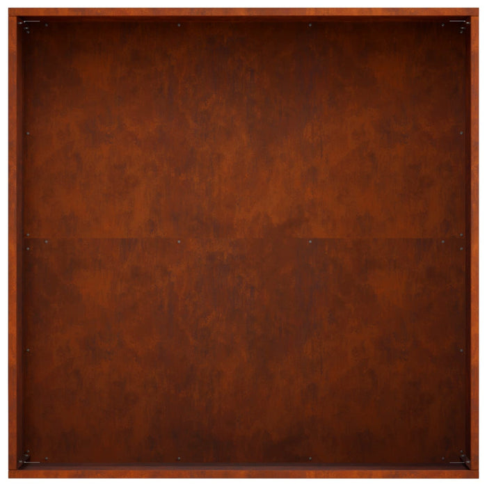 Vază pentru Grădină 2 buc. Ruginit 60 x 60 x 20 cm WALTI