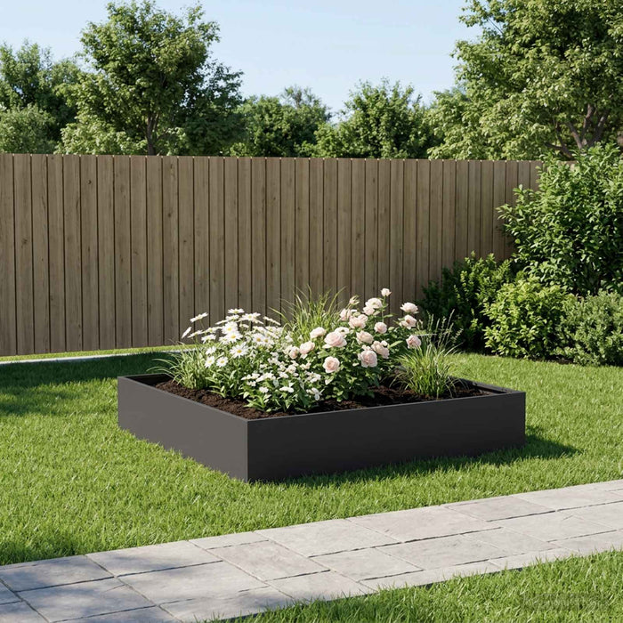 Vază pentru Grădină Negru 100 x 100 x 20 cm WALTI