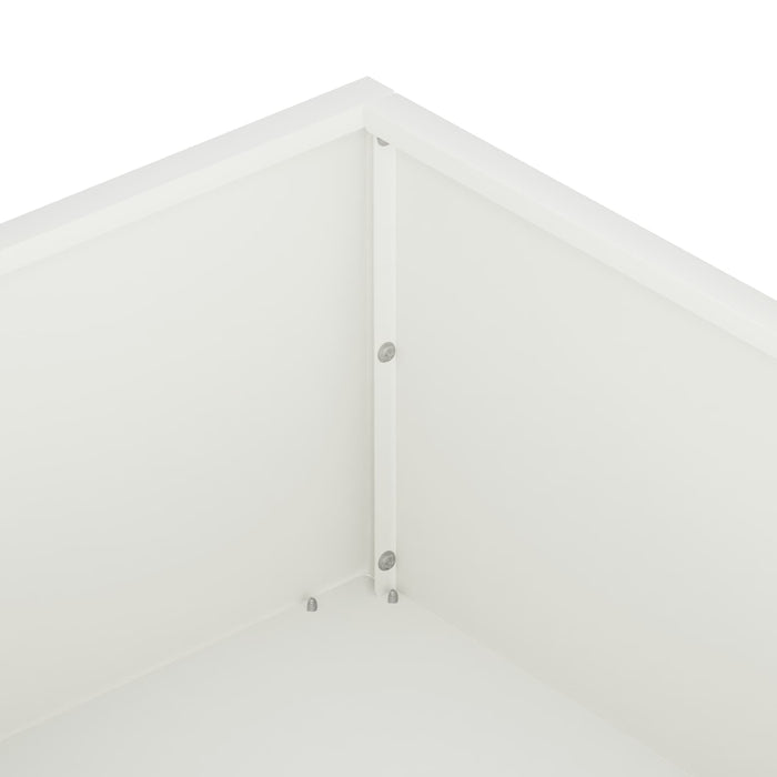 Vază pentru Grădină Alb 100 x 100 x 20 cm Oțel laminat la rece WALTI