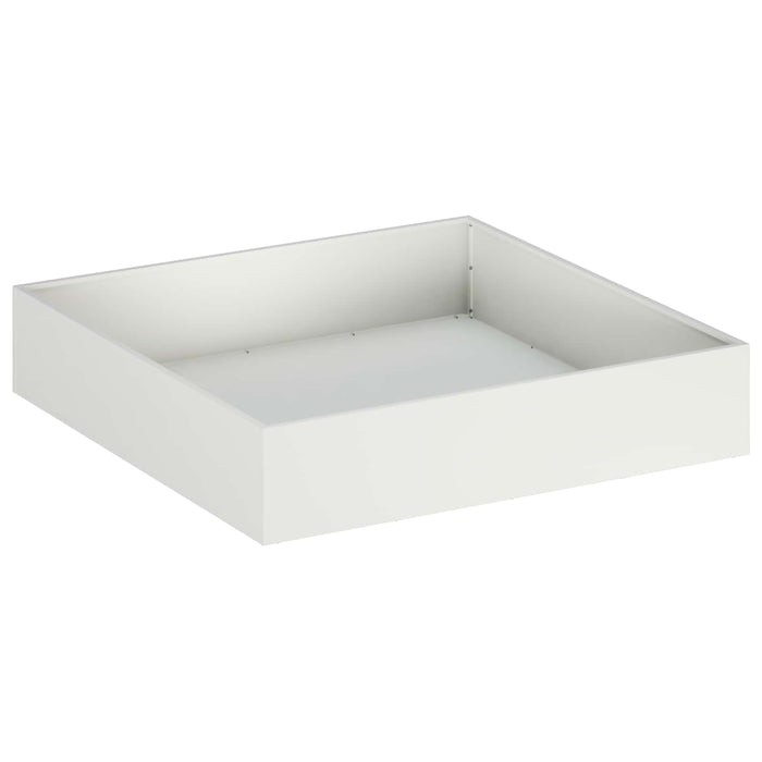 Vază pentru Grădină Alb 100 x 100 x 20 cm Oțel laminat la rece WALTI