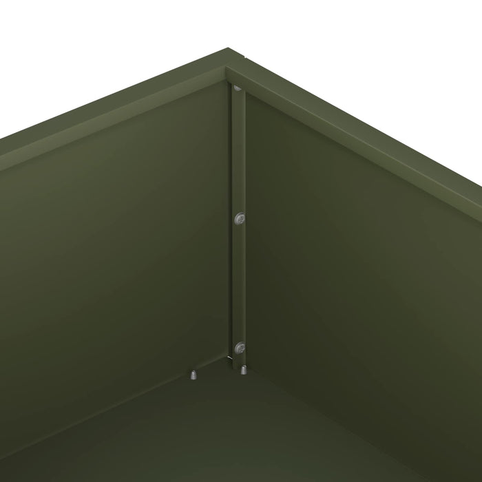 Vază pentru Grădină 2 buc. Verde măsliniu 100 x 100 x 20 cm WALTI