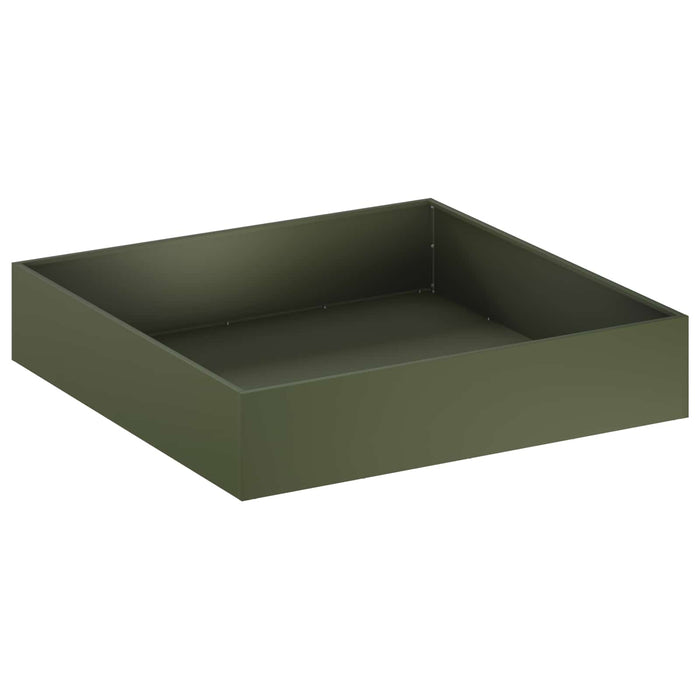 Vază pentru Grădină 2 buc. Verde măsliniu 100 x 100 x 20 cm WALTI