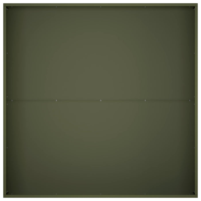Vază pentru Grădină 2 buc. Verde măsliniu 100 x 100 x 20 cm WALTI