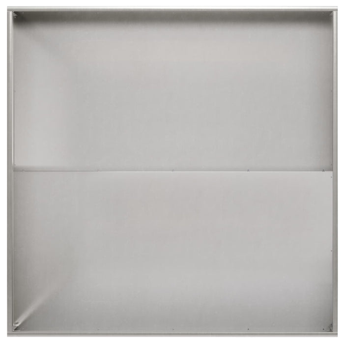 Vază pentru Grădină Argintiu 100 x 100 x 20 cm Oţel inoxidabil WALTI