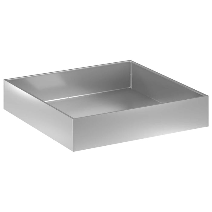Vază pentru Grădină Argintiu 100 x 100 x 20 cm Oțel Galvanizat WALTI