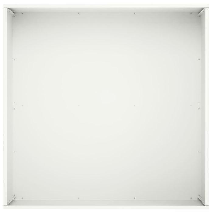 Vază pentru Grădină Alb 40 x 40 x 30 cm Oțel laminat la rece WALTI