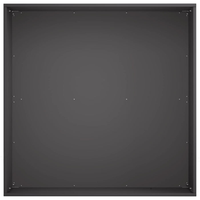 Vază pentru Grădină Negru 60 x 60 x 30 cm Oțel laminat la rece WALTI
