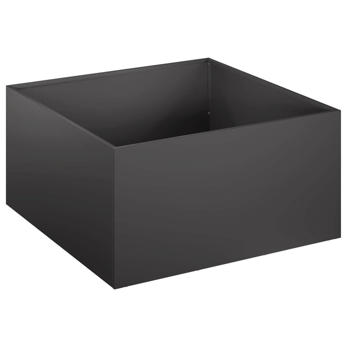 Vază pentru Grădină 2 buc. Negru 60 x 60 x 30 cm WALTI