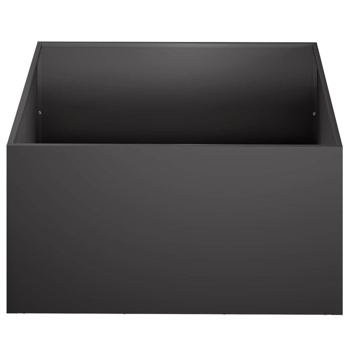 Vază pentru Grădină 2 buc. Negru 60 x 60 x 30 cm WALTI