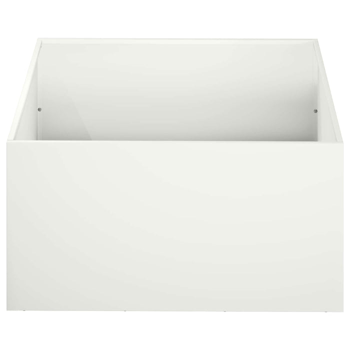 Vază pentru Grădină Alb 60 x 60 x 30 cm Oțel laminat la rece WALTI