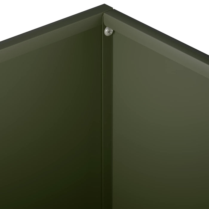 Vază pentru Grădină 2 buc. Verde măsliniu 60 x 60 x 30 cm WALTI